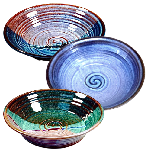 Large Handmade Pottery Serving Bowl – 3 Colors