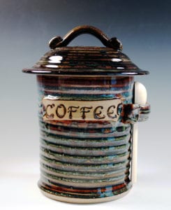 Coffee Canister pottery