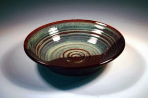 pottery serving bowl