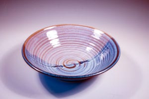 pottery serving bowl