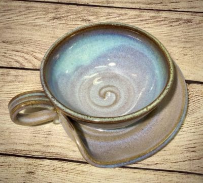 Soup bowl pottery
