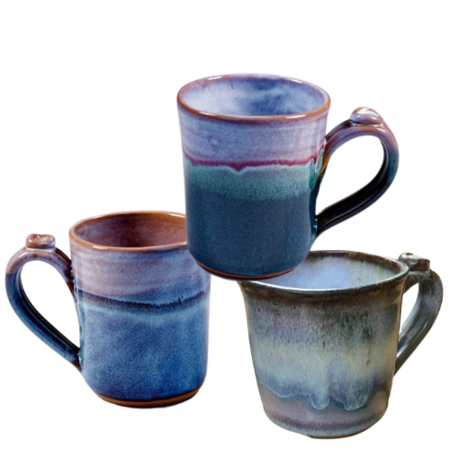Ceramic To Go Coffee Cup, Many Glazes