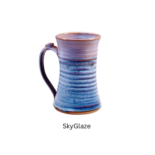 Large Coffee Mug Pottery Soup Mug Stoneware Coffee Mug, Sky Blue