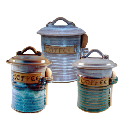 Asheville Pottery Coffee Canister