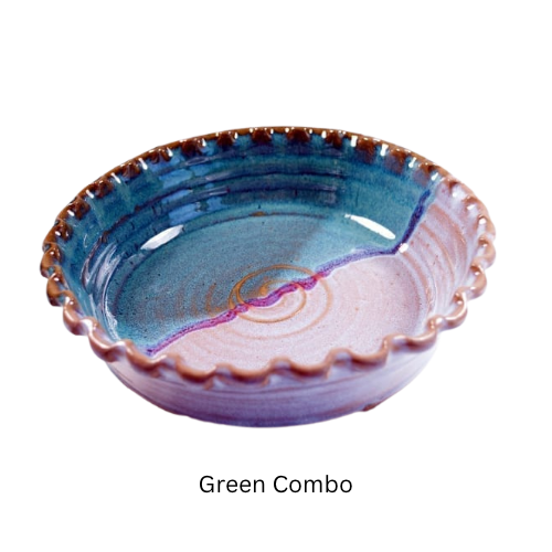 Fluted-Pie Dish-Deep-Yellowstone – Jefferson Street Ceramics
