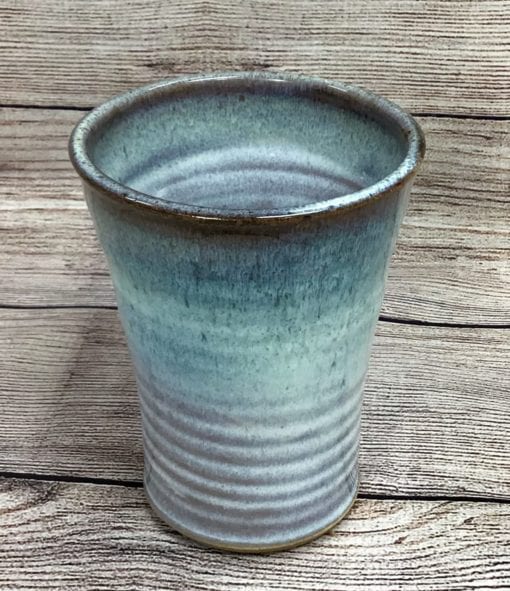 Pottery tumbler blue