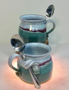 pottery soup mug