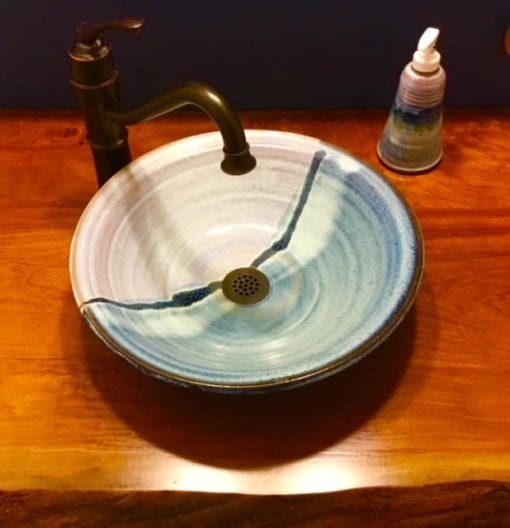 Handmade ceramic pottery sink