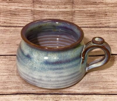 soup mug in Mist by Salvaterra Pottery