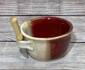 spread cup in red horizon by salvaterra pottery