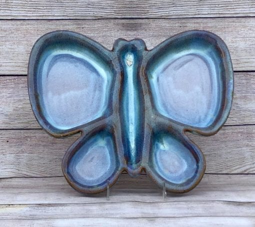butterfly serving tray salvaterra pottery